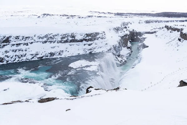 Καταρράκτης Gullfoss στην Ισλανδία — Φωτογραφία Αρχείου