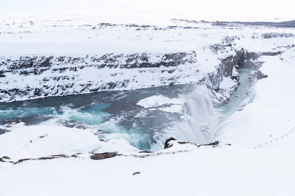 Gullfoss vattenfall på Island — Stockfoto