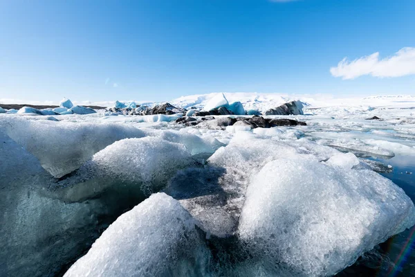 Lagoa glaciar na Islândia — Fotografia de Stock