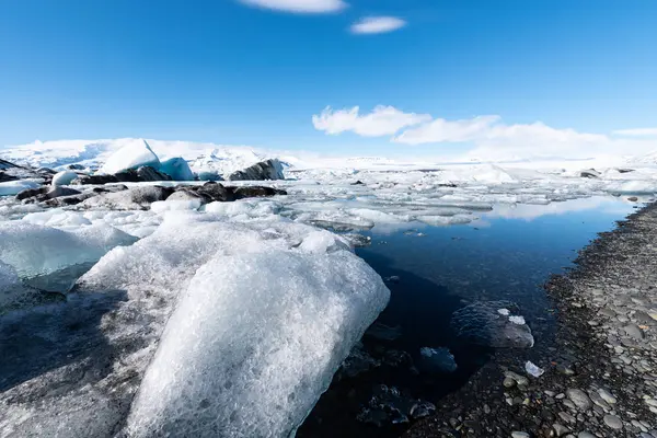Ledovcová laguna na souostroví — Stock fotografie