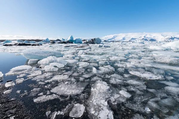 アイスランドの氷河湖は — ストック写真