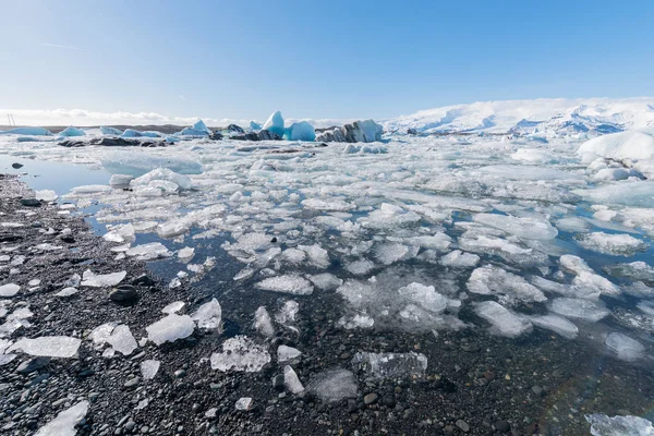 Lagoa glaciar na Islândia — Fotografia de Stock