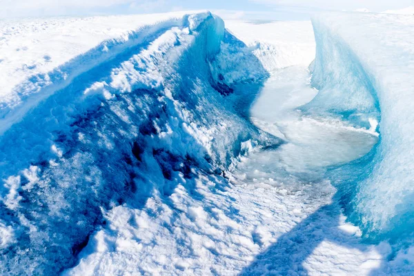 Islandské ledové jeskyně na Islandu — Stock fotografie