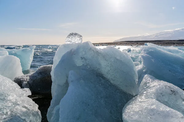 ダイアモンド ビーチで氷河の氷 — ストック写真