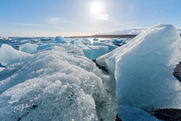 ダイアモンド ビーチで氷河の氷 — ストック写真