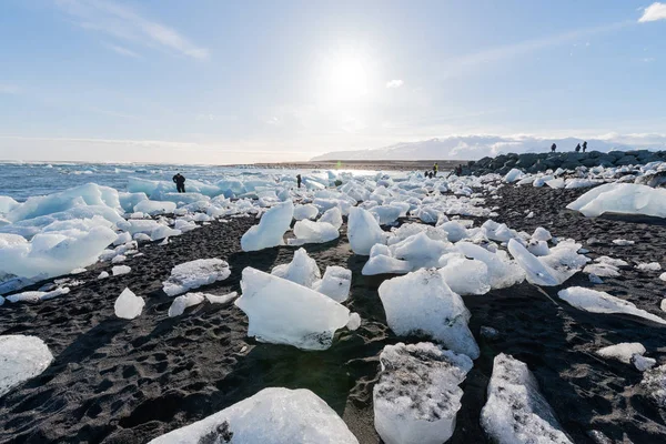 Ghiacciaio di ghiaccio a Diamond Beach — Foto Stock