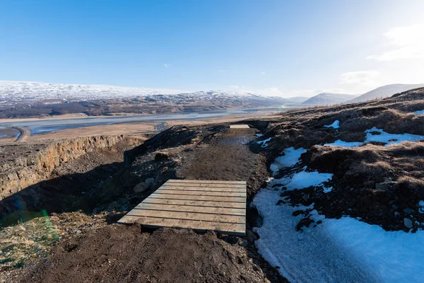 Paysage Hengifoss en Islande — Photo