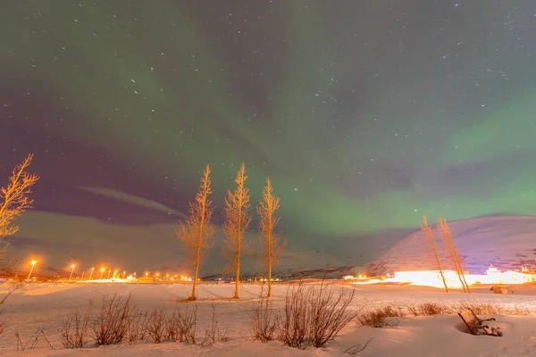Luz del norte desde Islandia — Foto de Stock
