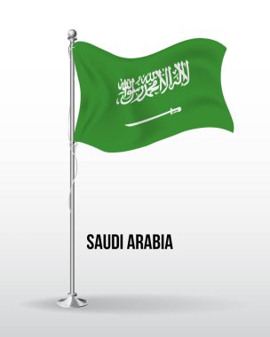 Suudi Arabistan 'ın yüksek detaylı vektör bayrağı