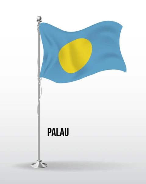 Высокий детальный векторный флаг Палуи — стоковый вектор