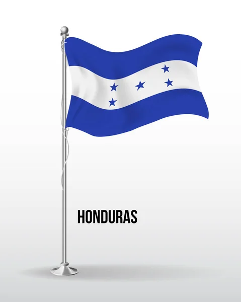 Υψηλή λεπτομερής διανυσματική σημαία των honduras — Διανυσματικό Αρχείο