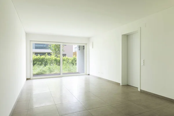 Interieur Einer Modernen Wohnung Mit Weißen Wänden Niemand Der Szene — Stockfoto