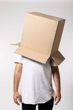 Kutu kafa, kavram ve delilik üzerine olan adam. Kopya alanı