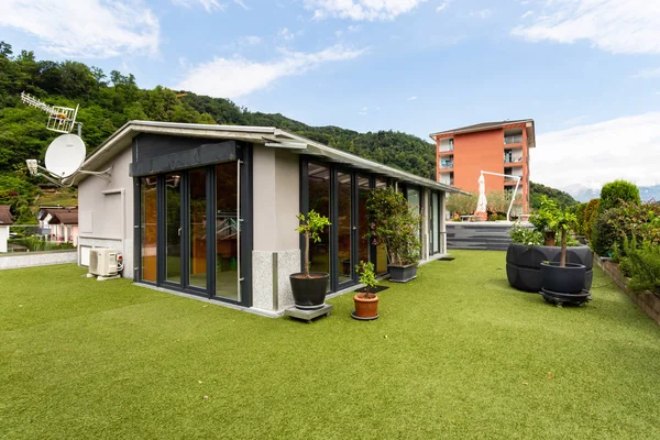 Private Garden Roof Building Nobody — Stock Photo, Image