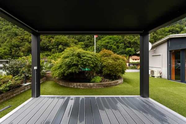 Privater Garten Auf Dem Dach Eines Gebäudes Niemand Drinnen — Stockfoto