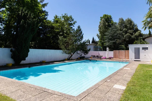 Outdoor Pool Apartment Private Nobody — Stock Photo, Image