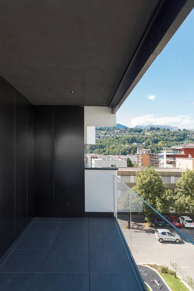 Appartement Dans Immeuble Dans Ville Balcon Extérieur — Photo