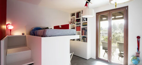 Dormitorio Infantil Con Litera Hay Nadie Adentro — Foto de Stock