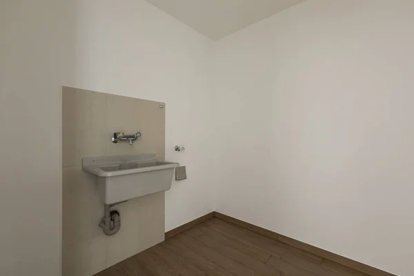 Habitación Para Lavandería Con Lavabo Solamente Hay Nadie Adentro —  Fotos de Stock