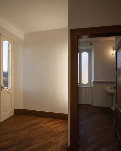 Détail Une Fenêtre Avec Vue Par Une Journée Ensoleillée Chambre — Photo