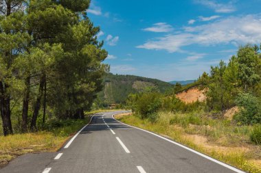 Portugallo, Kuzey bölgesinde asfalt ülkede yol.