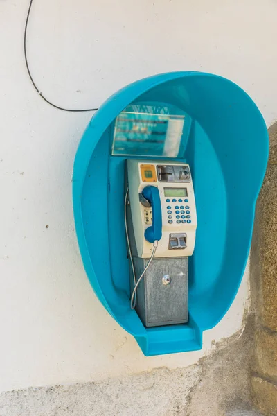 Detalle Vieja Cabina Telefónica Portugal Hay Nadie Adentro —  Fotos de Stock