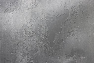 Sac gümüş boya ile boyanmış