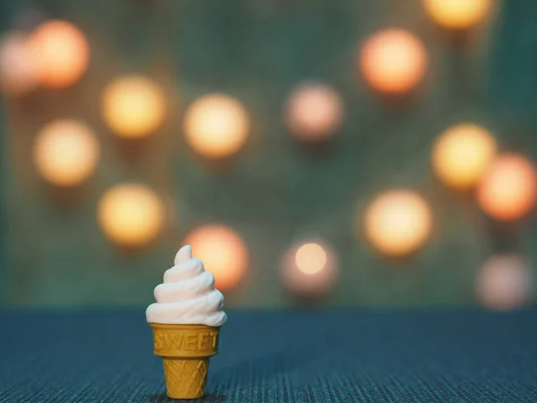 Ice Cream Bokeh Background Blank Space Text — Stock Photo, Image