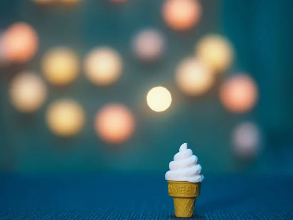 Ice Cream Bokeh Background Blank Space Text — Stock Photo, Image
