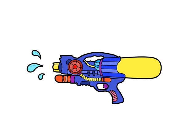 Design Summer Colorful Water Gun Isolated White Background Clipping Path — Stock Photo, Image