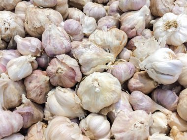 Taze sarımsak arka plan, sebze için sağlıklı.