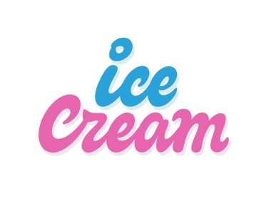 Dondurma vektör harfleri