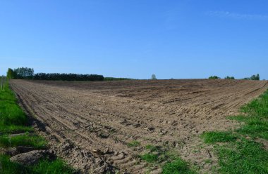 Sürülmüş alan bahar zamanı