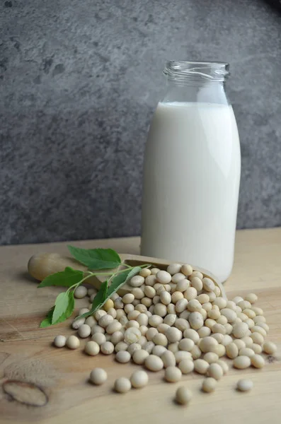 Soy Milk Bio Organic Natural — Stock Photo, Image