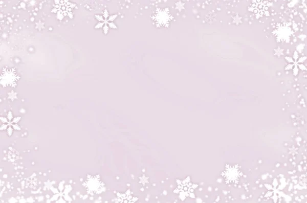 Inverno Fundo Natal Com Flocos Neve — Fotografia de Stock