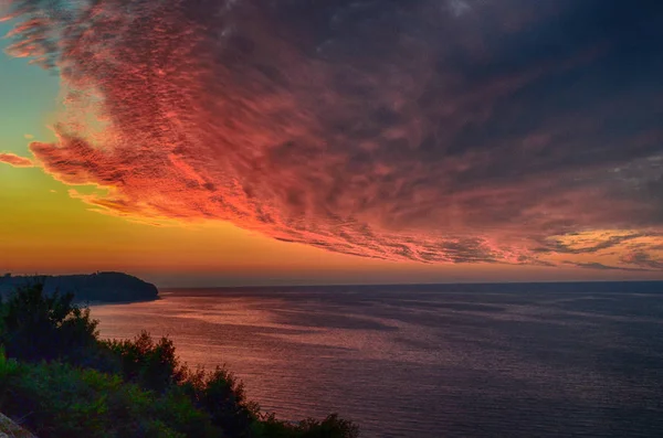 Zonsondergang Cliff Baltische Zee — Stockfoto