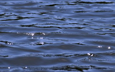 Güneşte yansıyan göl suyu