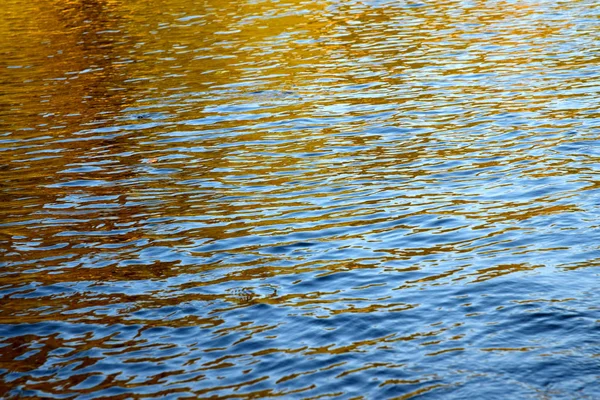 Reflexion Über Wasser Sonne Unten Sommerzeit — Stockfoto