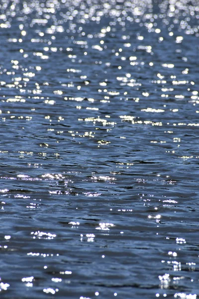 Agua Del Lago Con Reflejos Sol — Foto de Stock