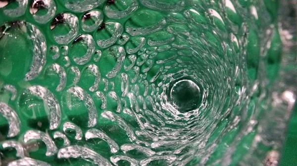 Dışbükey Çokgen yüzey cam yansıması. Riffled cam doku. Arka plan.