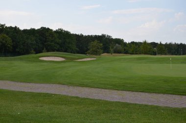 golf course in the middle of the field