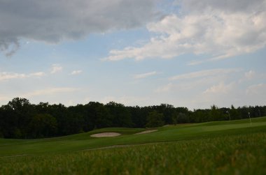 golf course in the middle of the field