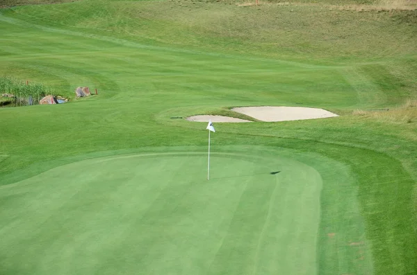 Golf Course Green Grass Background — Stock Photo, Image