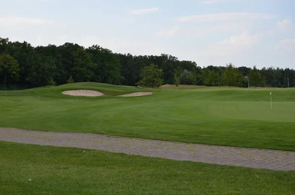 golf course in the middle of the field