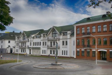 Belarus. Minsk. Setin Svisloch Nehri'nin