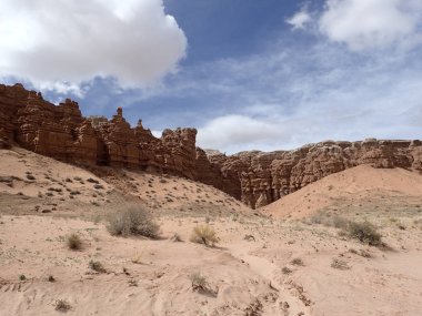 Ters gelen kaya oluşumları cin Valley, Utah