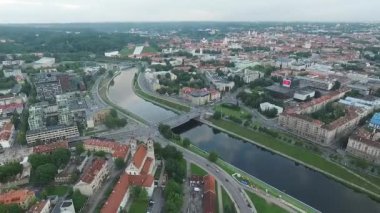 Şehrin Nehri yakınında üzerinde havadan görünümü