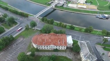 Şehrin Nehri yakınında üzerinde havadan görünümü