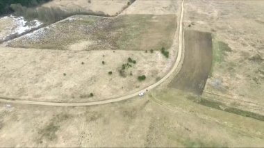 Manzara üzerinde uçuş video