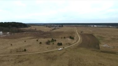 Manzara üzerinde uçuş video